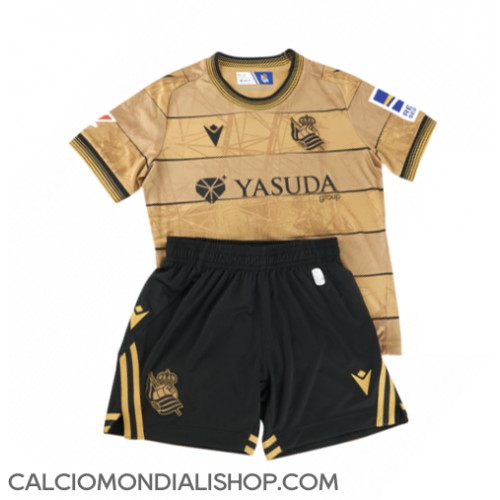 Maglie da calcio Real Sociedad Seconda Maglia Bambino 2024-25 Manica Corta (+ Pantaloni corti)